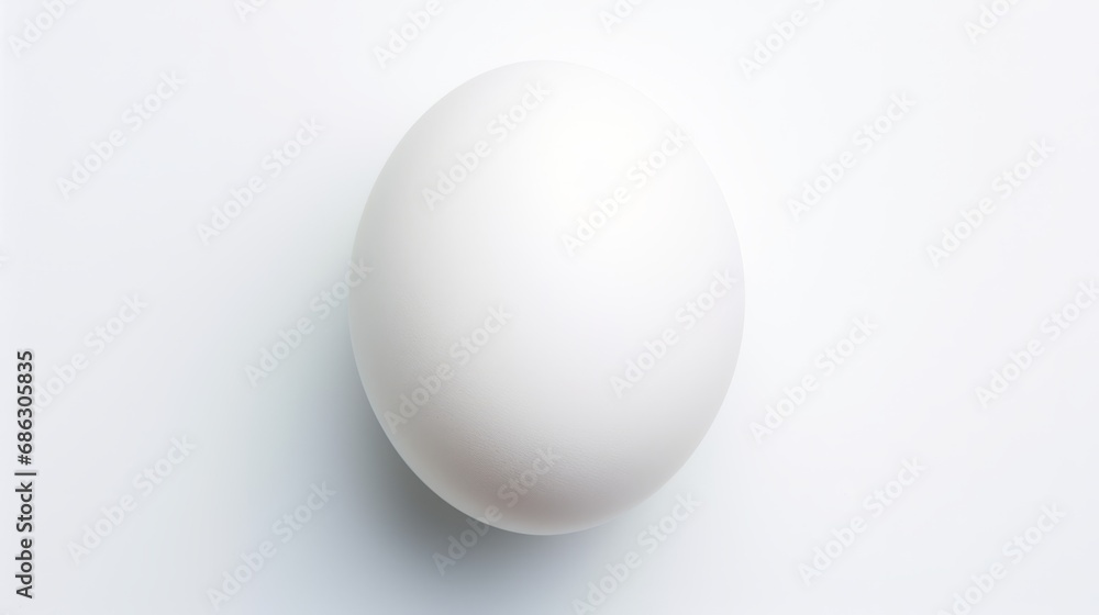 White egg isolated on white background White egg isolated on white background