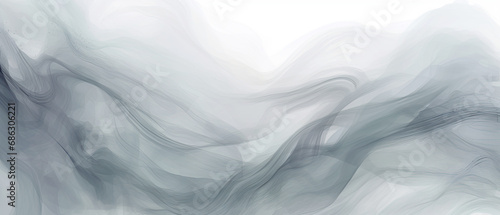 Silvery gray colored fuzzy angora background, made with Generative AI photo