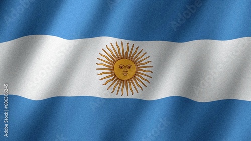 Argentina flag waving in the wind. Flag of Argentina images