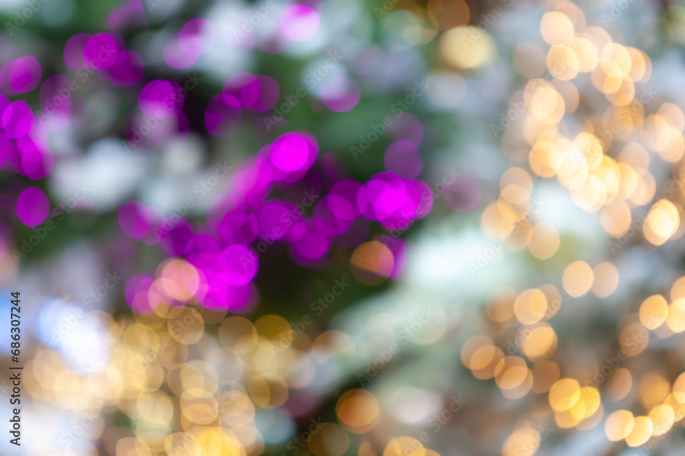 Obraz premium abstract christmas background with golden bokeh