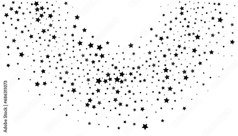 Shooting stars confetti. Black, white colors. Festive background. Abstract texture on a white background. Design element. Vector illustration, eps 10. Shooting stars confetti. Black, white colors. Festive background. Abstract texture on a white background. Design element. Vector illustration, eps 10.