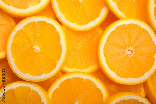 Fresh open orange fruit background arranged together representing healthy diet concept