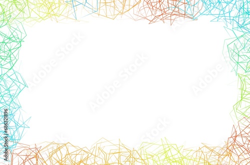 Abstract  polygon on white background, rainbow color abstract powerpoint template, simple abstract futuristic background, rainbow geometry abstract background, rainbow border color background.