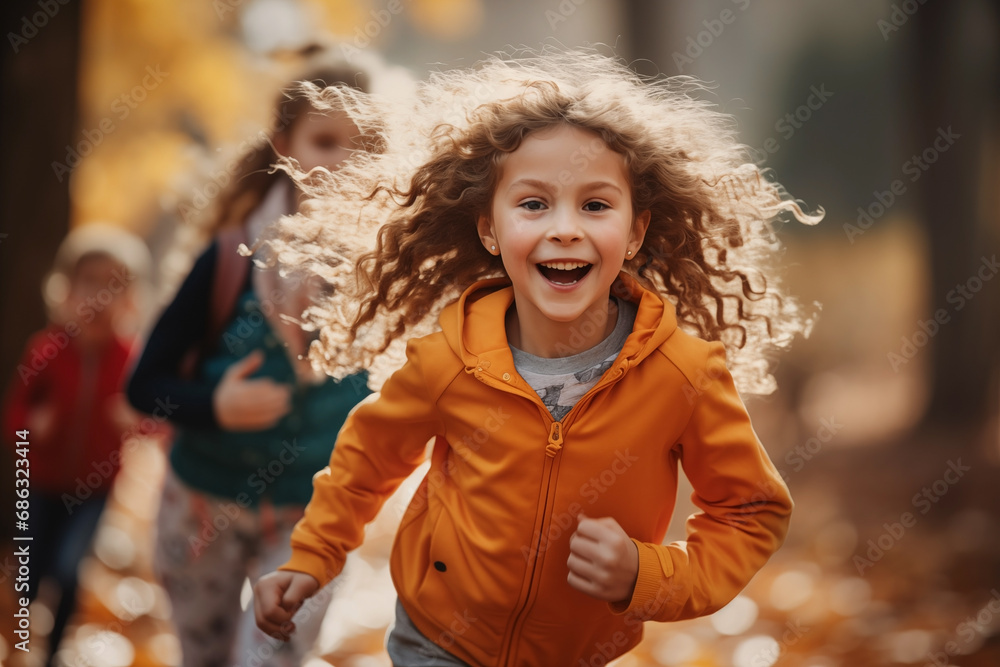Smiling children running. healthy active lifestyle concept. Smiling children running. healthy active lifestyle concept.