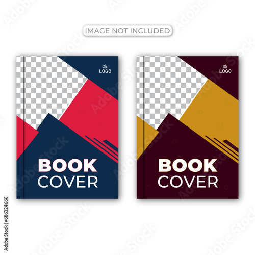 vector modern minimal annual report business book cover template design