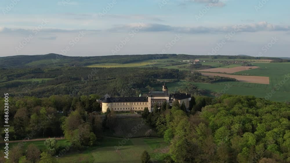 Zbiroh,Czech republic-July 18 2023:Chateau Zbiroh (Zamek Zbiroh), aerial panorama view of Zbiroch castle
Zbiroh,Czech republic-July 18 2023:Chateau Zbiroh (Zamek Zbiroh), aerial panorama view of Zbiroch castle