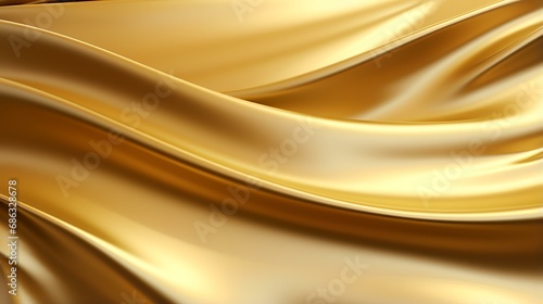 Golden shiny abstract metallic crumpled paper