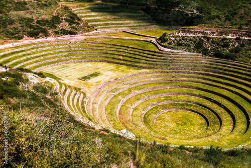 Obraz na płótnie Inca architecture in the mountains. Peru. w salonie