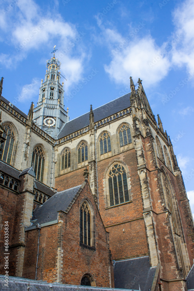 Great Church (Grote Kerk) in Haarlem in the province of North Holland (Noord-Holland) Netherlands (Nederland)