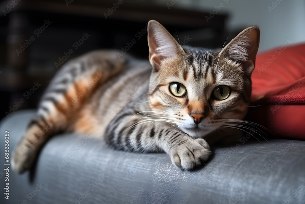 Fototapeta premium portrait of a cat.