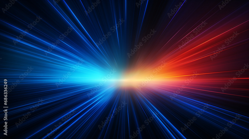 Obraz premium Abstract Luminous Lines Creating a Mesmerizing Pattern Background