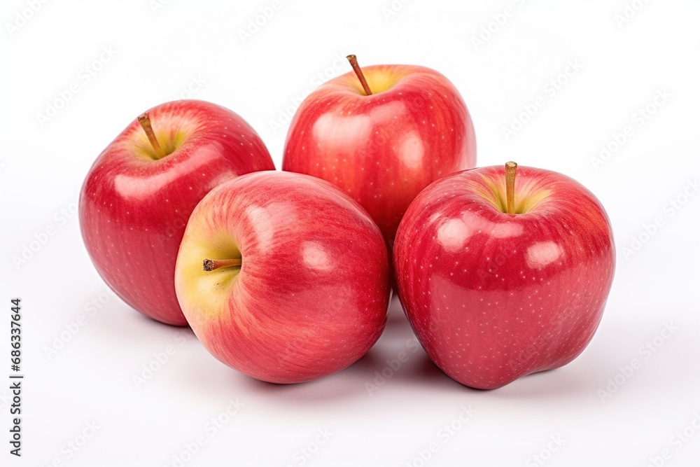Fresh royal gala apples isolated on white background Fresh royal gala apples isolated on white background