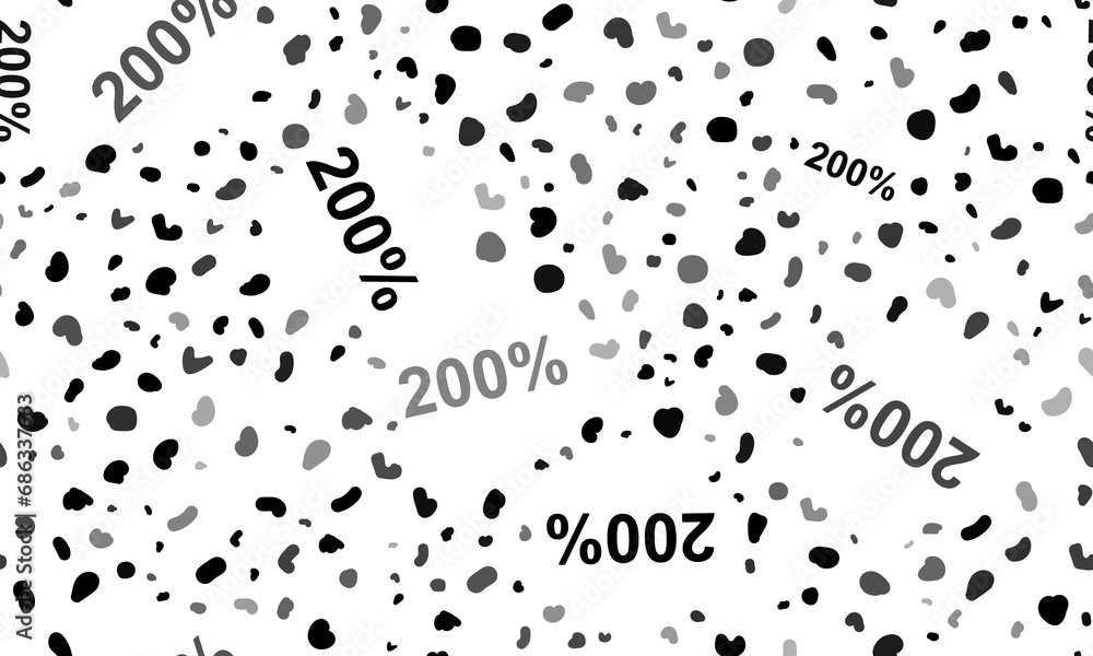 Abstract seamless pattern with 200 percent symbols. Creative leopard backdrop. Illustration on transparent background Abstract seamless pattern with 200 percent symbols. Creative leopard backdrop. Illustration on transparent background