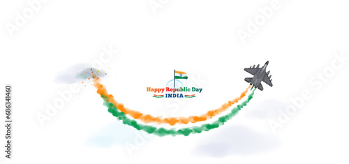 74th Republic day of India. Growth celebration poster design.