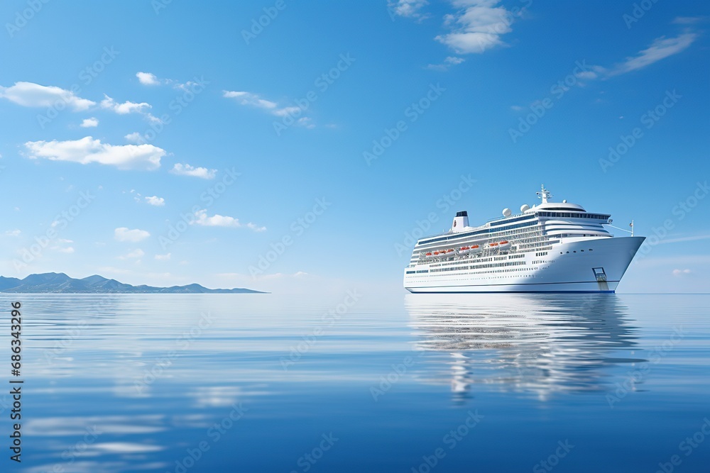 cruise ship in the ocean cruise ship in the ocean