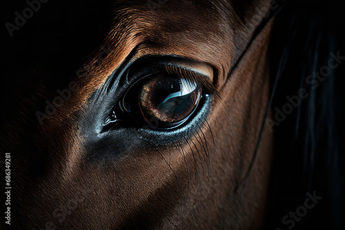 Equine vision in darkness
