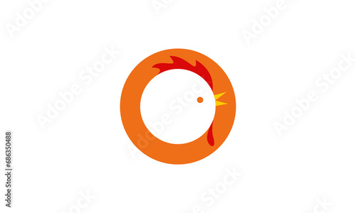 the initials o and chicken logo