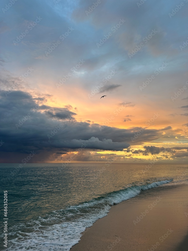 Fototapeta premium Miami Beach Florida Atlantic Ocean sunrise 