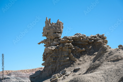 Weird rock formation at Fantasy Canyon, Utah. photo