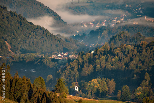 Fototapeta Naklejka Na Ścianę i Meble -  Poranek w Jaworkach