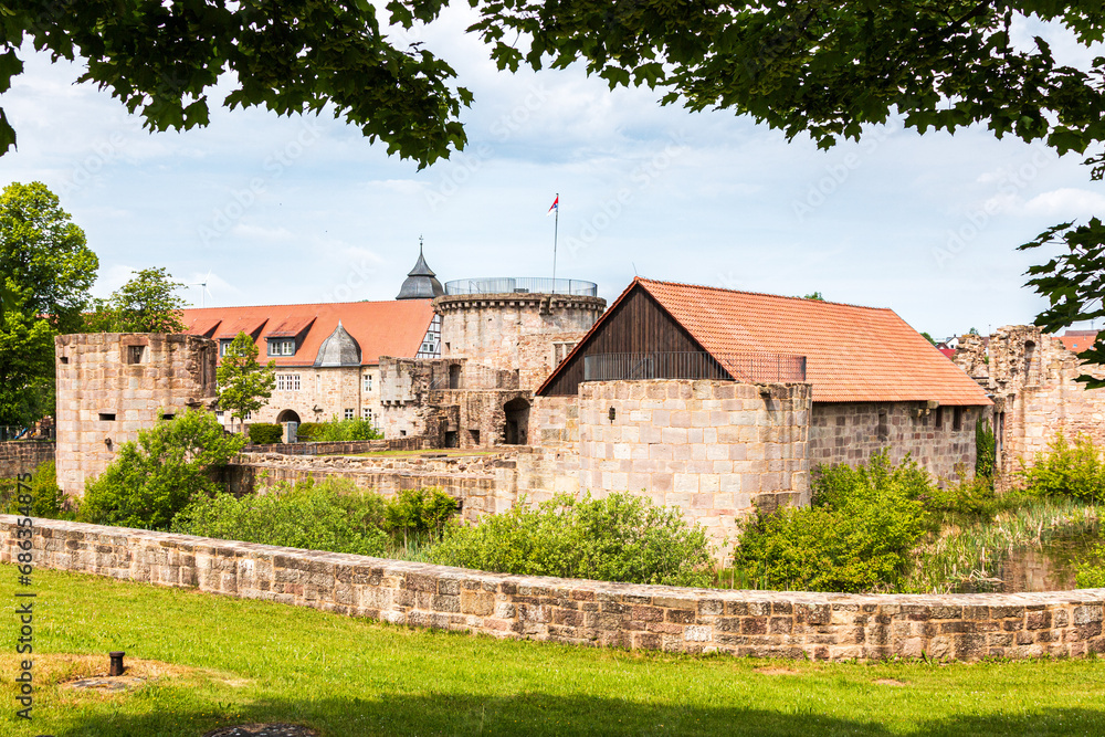Ruine von Schloss Friedeburg in Hessen