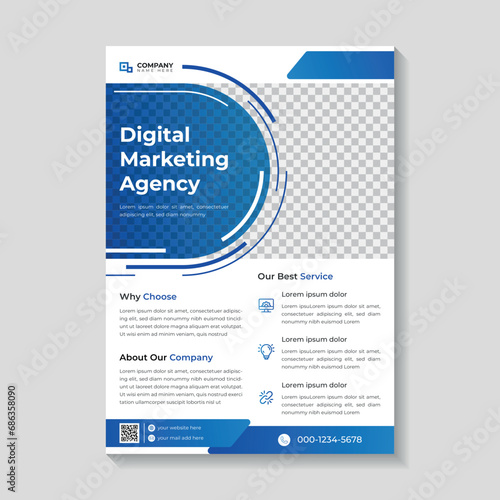 Marketing business flyer template  design