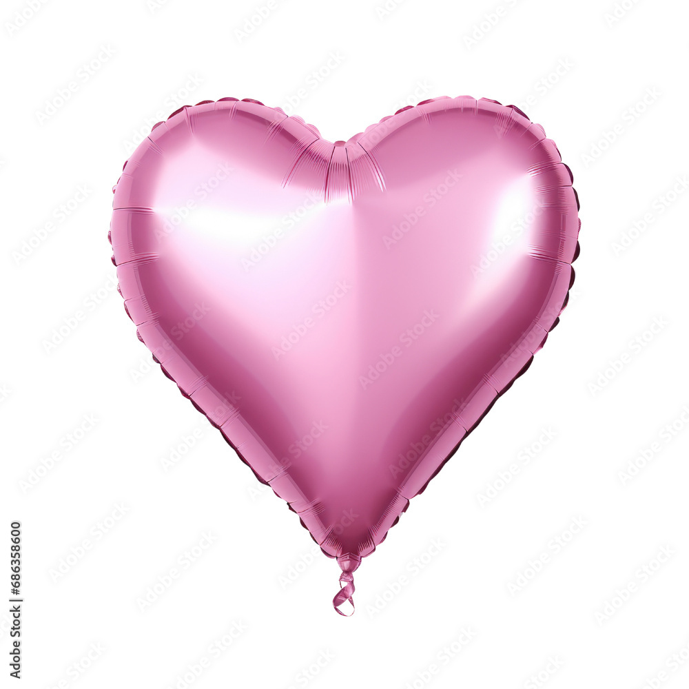 Pink air balloons heart shape isolated on transparent background. Pink air balloons heart shape isolated on transparent background.