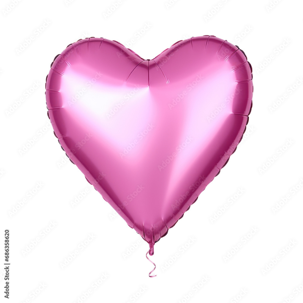 Pink air balloons heart shape isolated on transparent background. Pink air balloons heart shape isolated on transparent background.