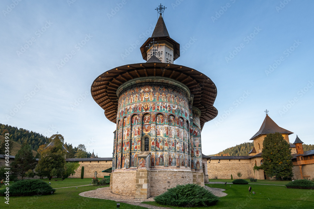Sucevita is a painted monastery in Romania.  One of Romanian Orthodox monasteries in southern Bucovina that are a UNESCO World Heritage site.
