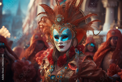 Venetian Elegance: Mysterious and Sophisticated Carnival Mask © JLabrador