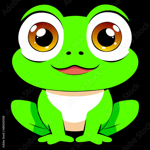 Frog Big eye cute full body photo