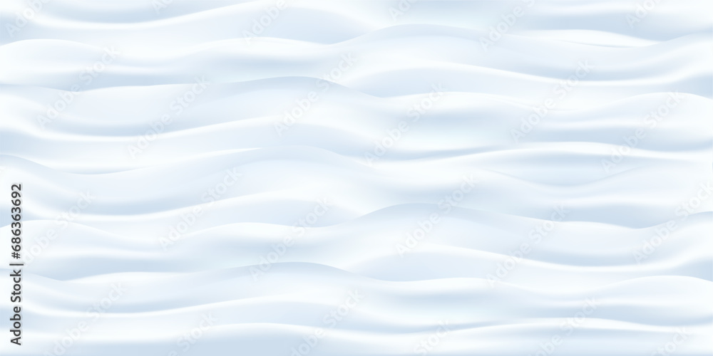 Silk wavy background or liquid wave in light blue color. Smooth elegant blue silk background. Satin luxury cloth texture or wavy folds of silk texture material. Abstract luxurious vector illustration Silk wavy background or liquid wave in light blue color. Smooth elegant blue silk background. Satin luxury cloth texture or wavy folds of silk texture material. Abstract luxurious vector illustration