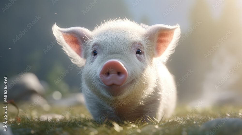 Pig on the farm