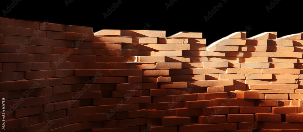 Construction materials with light and dark Construction materials with light and dark