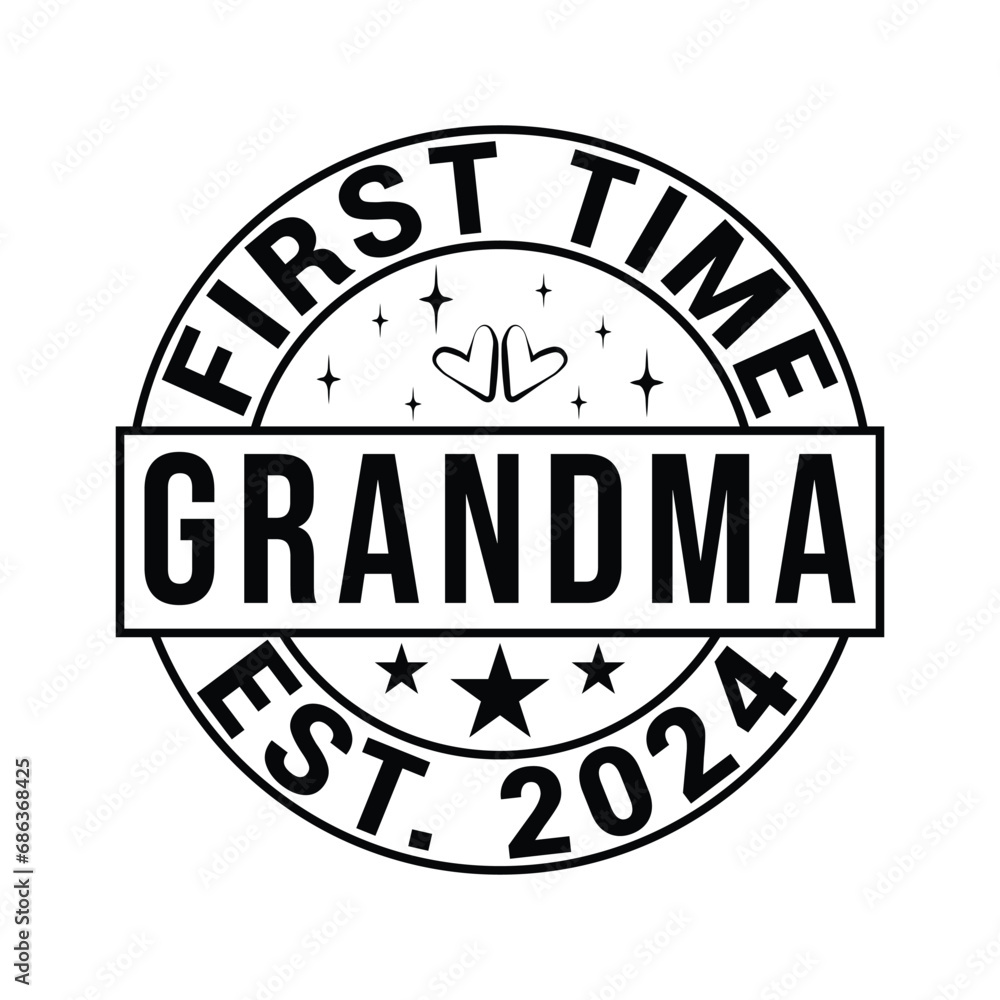first time grandma est. 2024