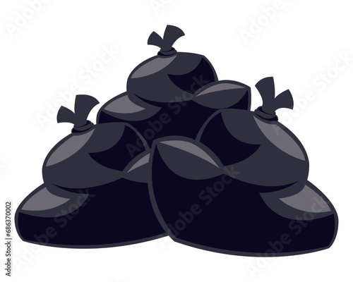 trash bags illustration