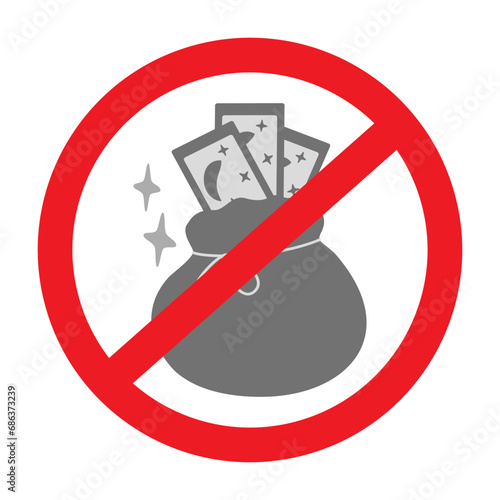 Magic pouch with Tarot cards for fortune telling and decorative stars under the ban sign. Grayscale