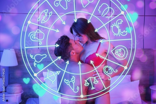 Passionate young couple in ...