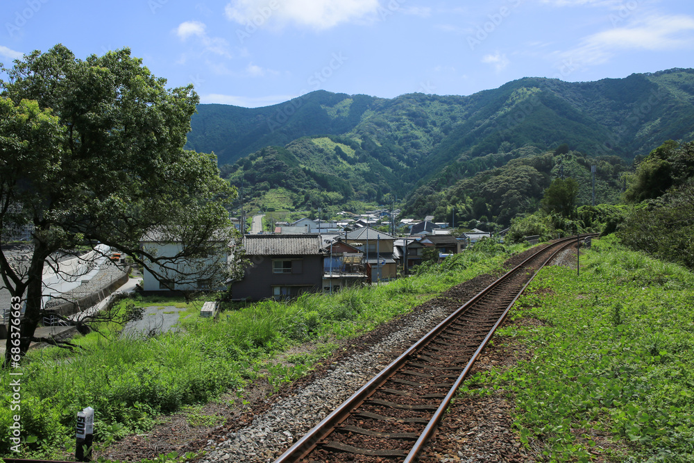 高知県須崎市　安和駅からの風景