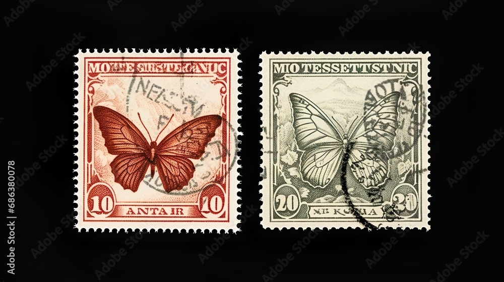 Obraz premium Stamp Vintage Postage