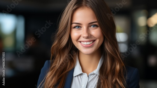Wallpaper Mural Smiling professional young woman. Torontodigital.ca
