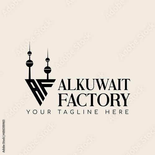Kuwait factory business logo design