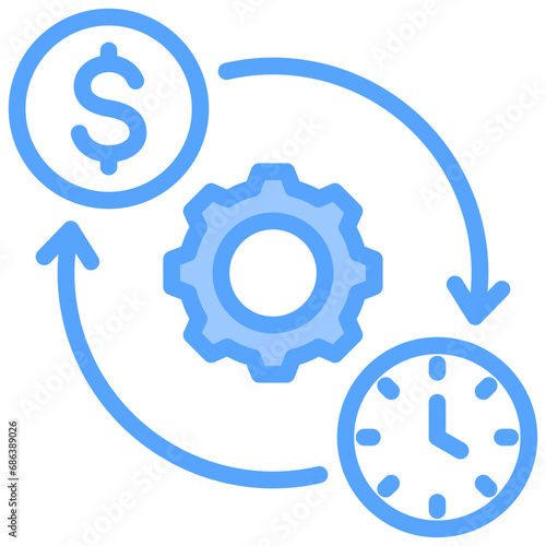 Efficient Blue Icon