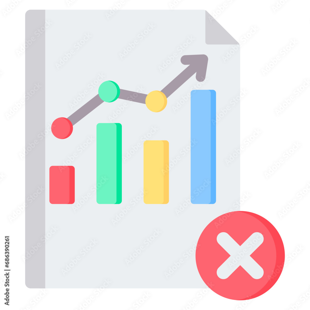 Error Data Flat Icon Error Data Flat Icon