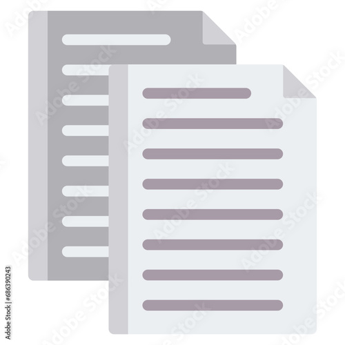 Duplicated Data Flat Icon
