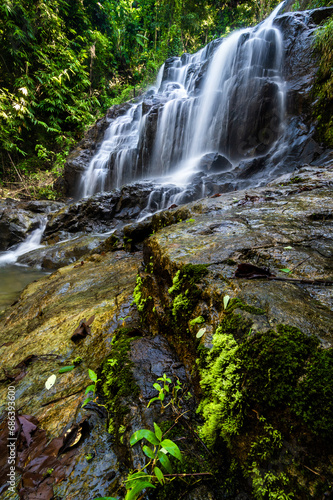 Namtok Salatdai waterfall small size waterfall  Nakhon Nayok Thailand