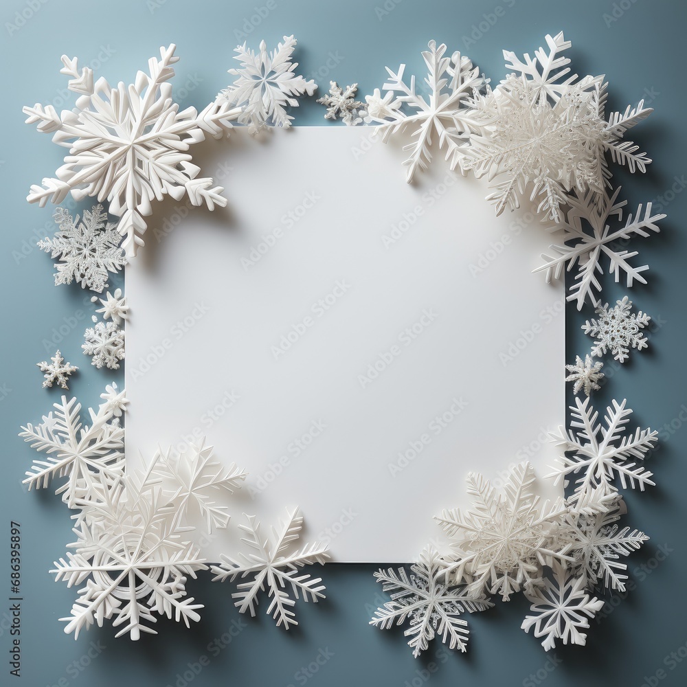 Christmas card with snowflakes Christmas card with snowflakes