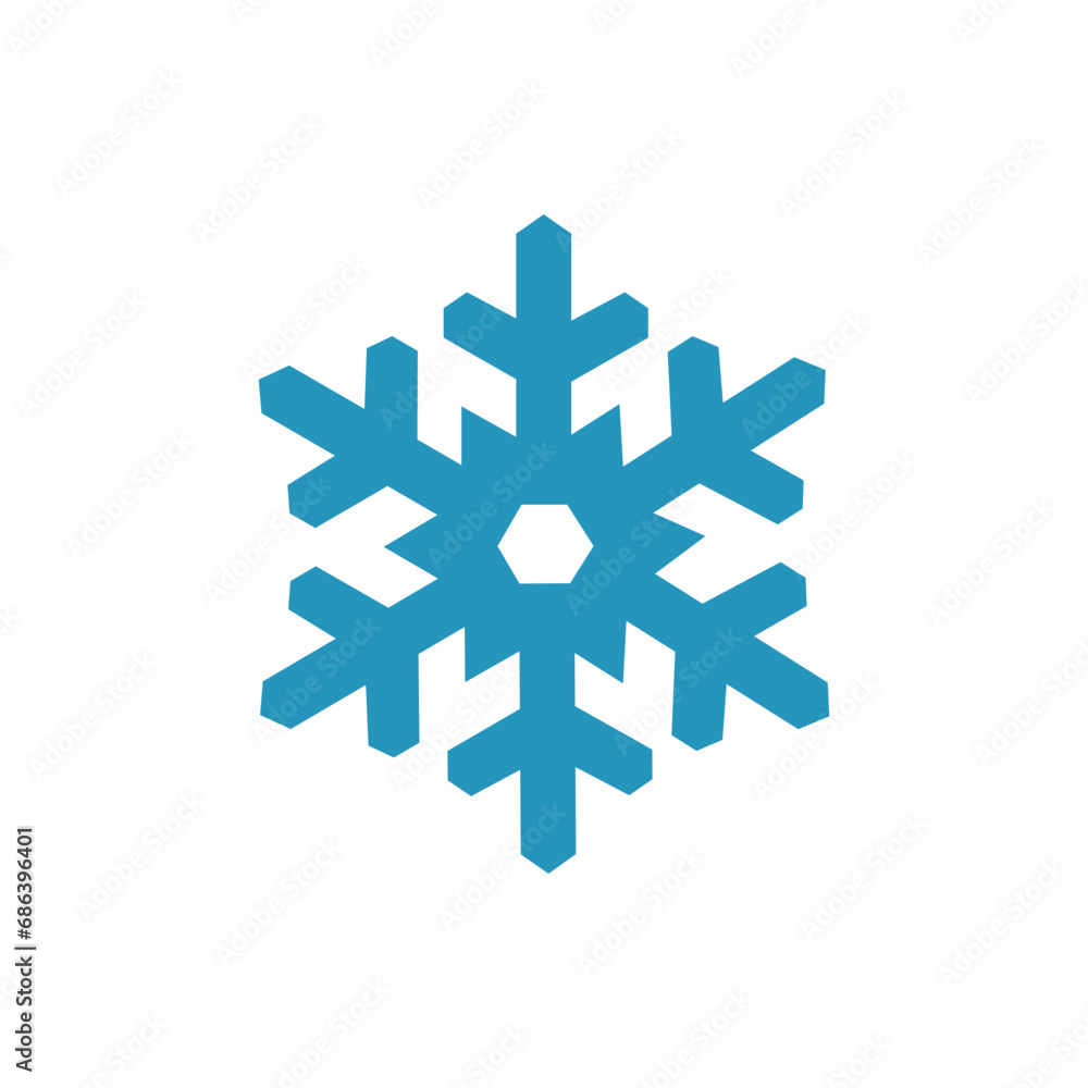 Snowflake icon isolated on a white background. Vector illustration. Snowflake icon isolated on a white background. Vector illustration.