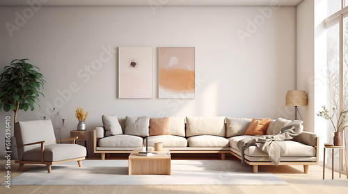 A modern minimalist home interior design © Alin