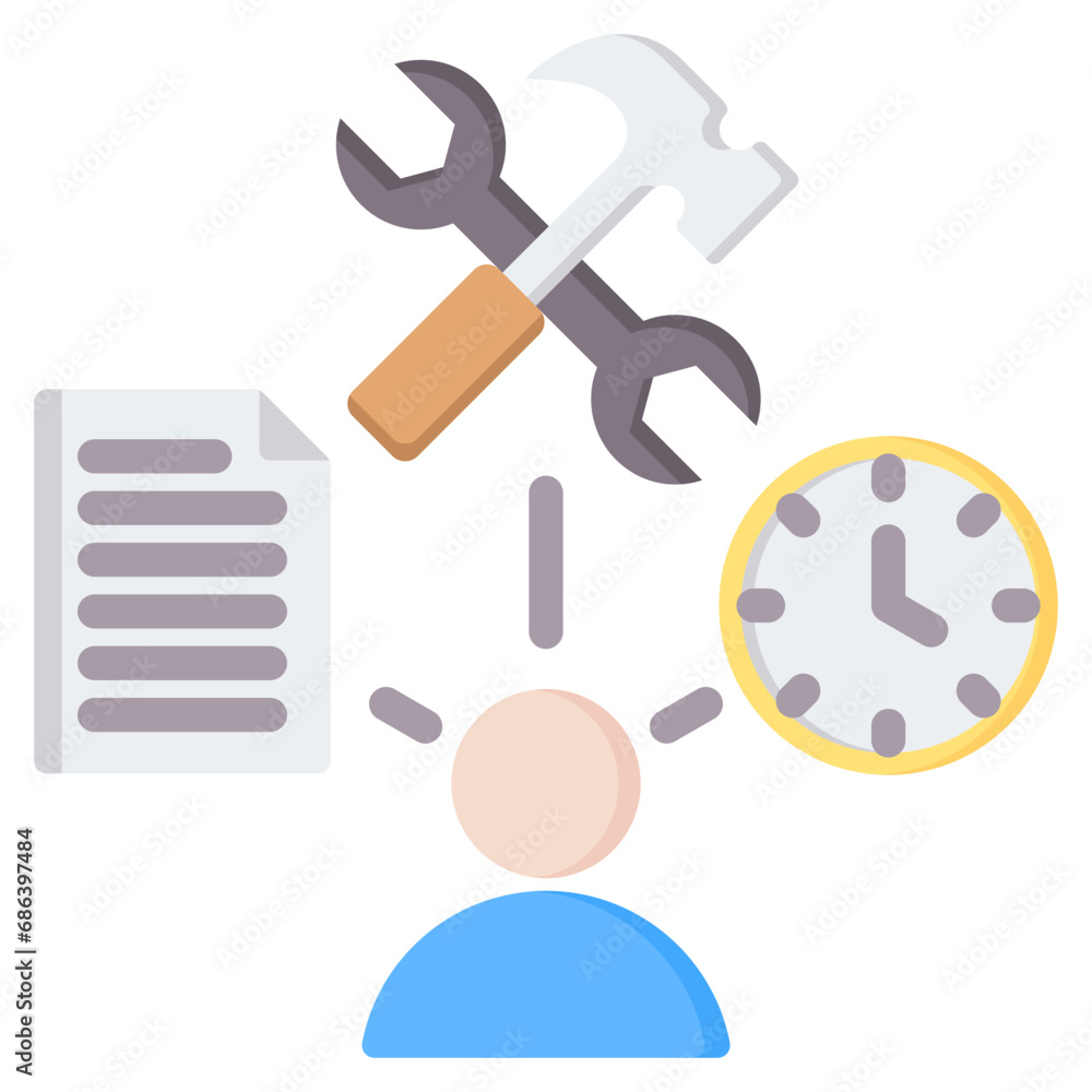 Prepared Flat Icon Prepared Flat Icon
